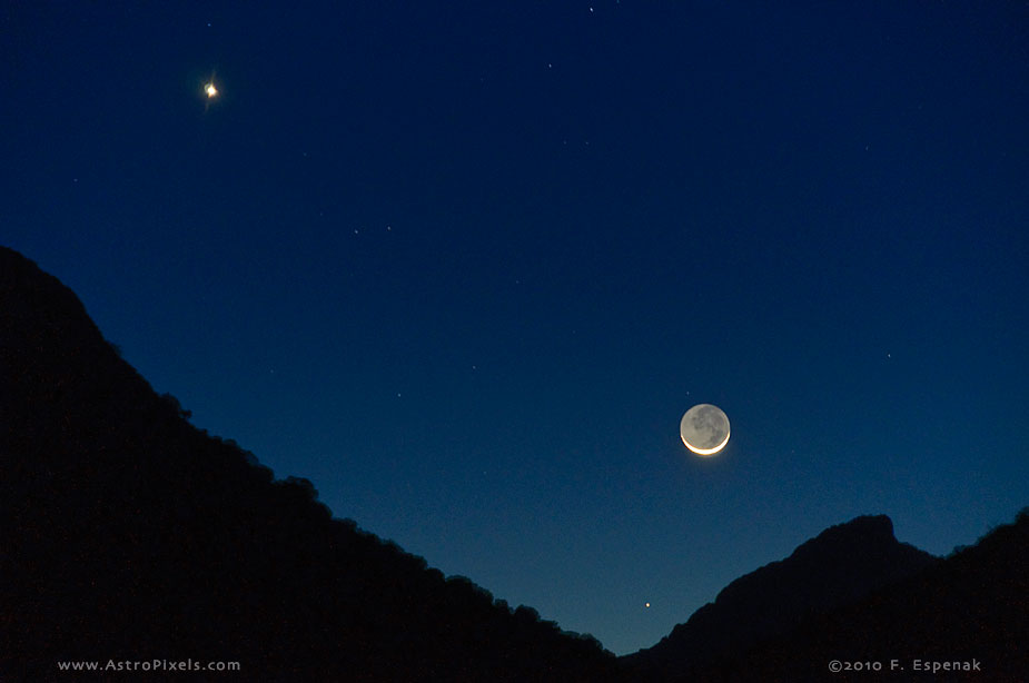 Crescent Moon, Venus and Mercury - 2