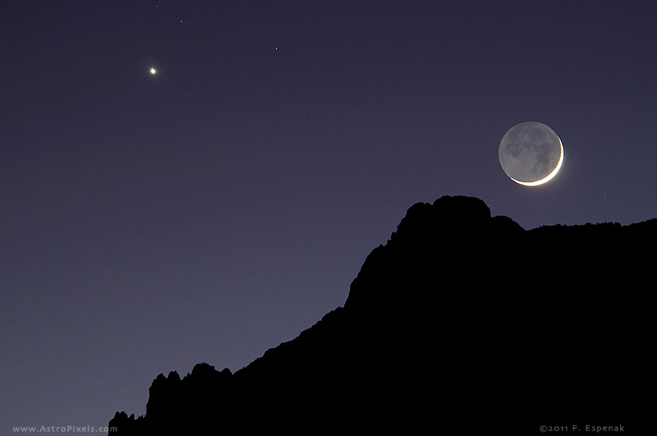 Crescent Moon and Venus - 3