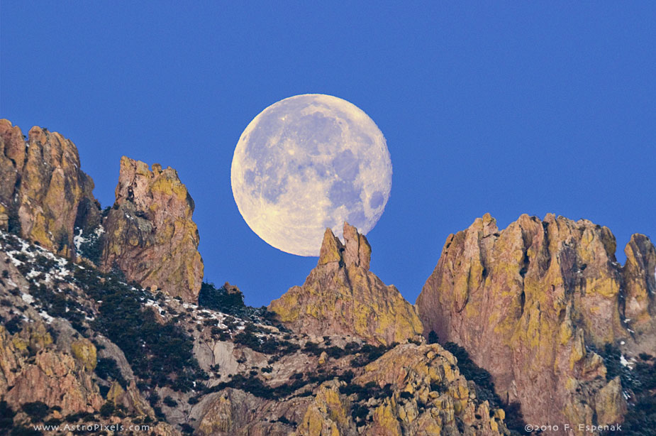 Moonset Over Chiricahua Mountains