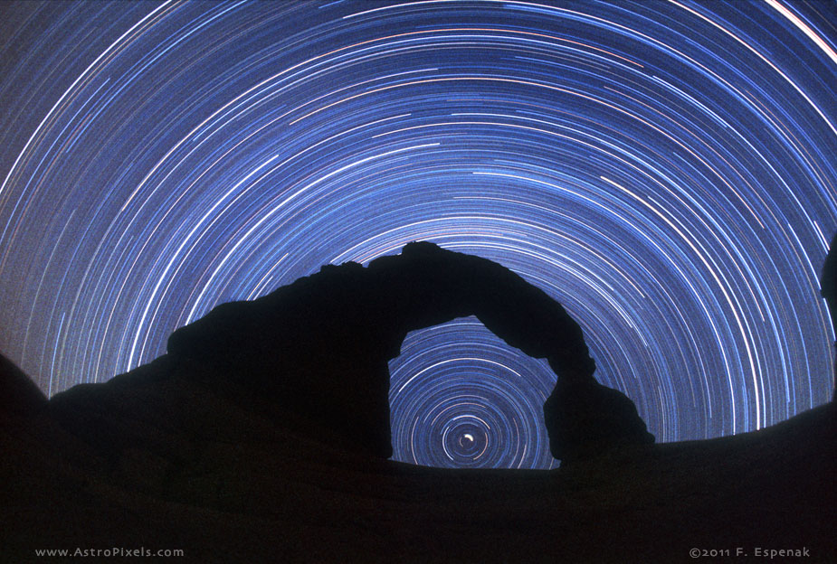 Star Trails and Arch
